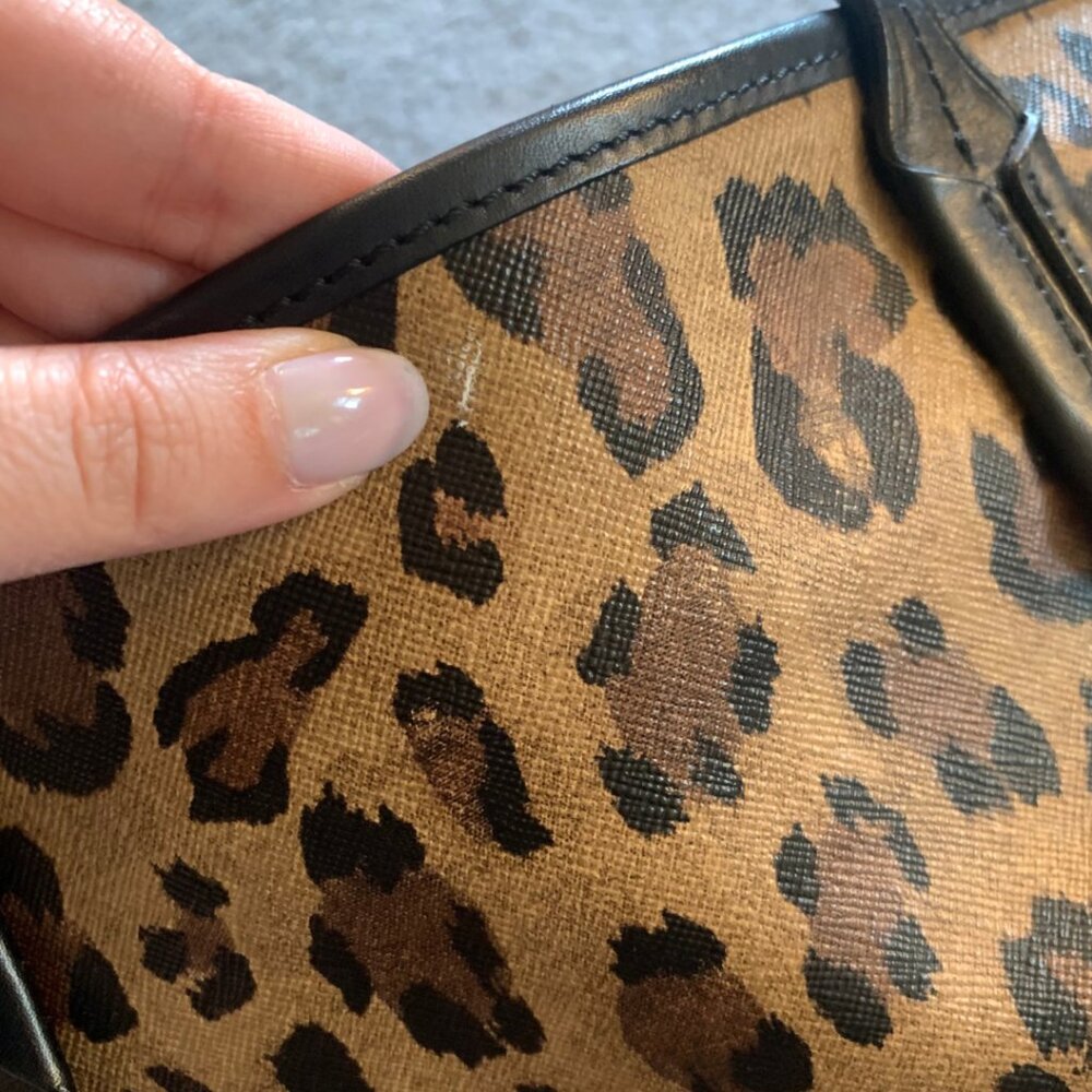 Lauren Ralph Lauren Leopard Print Tote Bag - Brown and Black - Picture 3 of 14